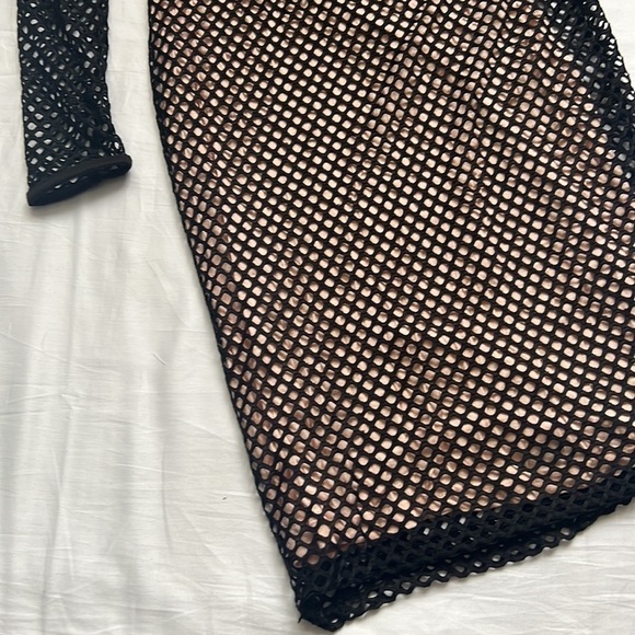 NWT Kardashian Kollection Net Mesh Dress - Picture 9 of 11
